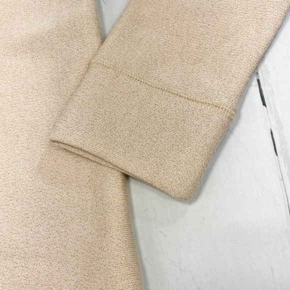 NWOT Loft Gold Pullover Fleece Sweatshirt with Round Neck - Picture 5 of 10